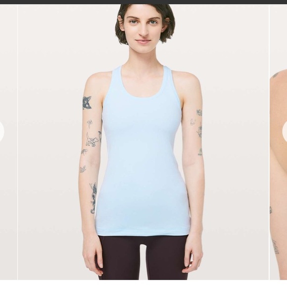 lululemon athletica Tops - EUC Lululemon Cool Racerback II Heathered ice milk